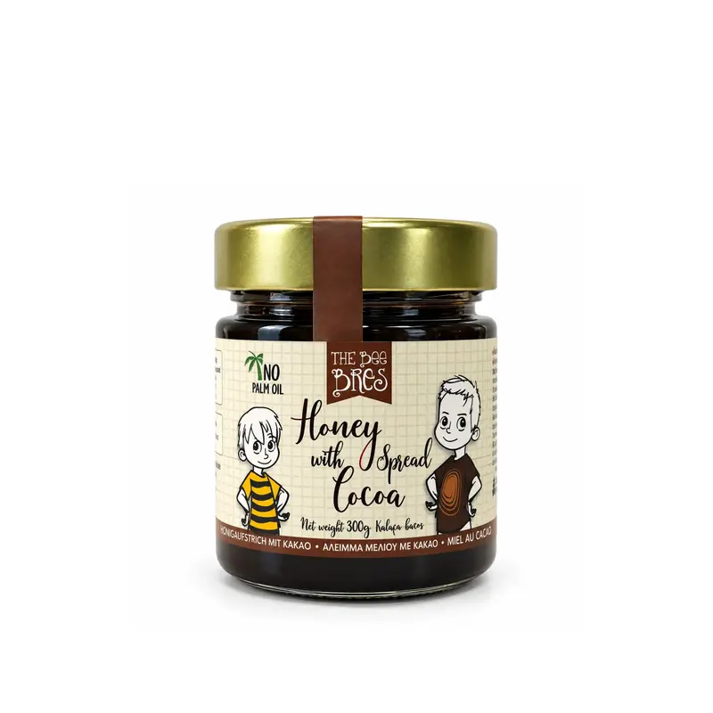 Honingbeleg cacao 300g Griekenland The Bee Bros