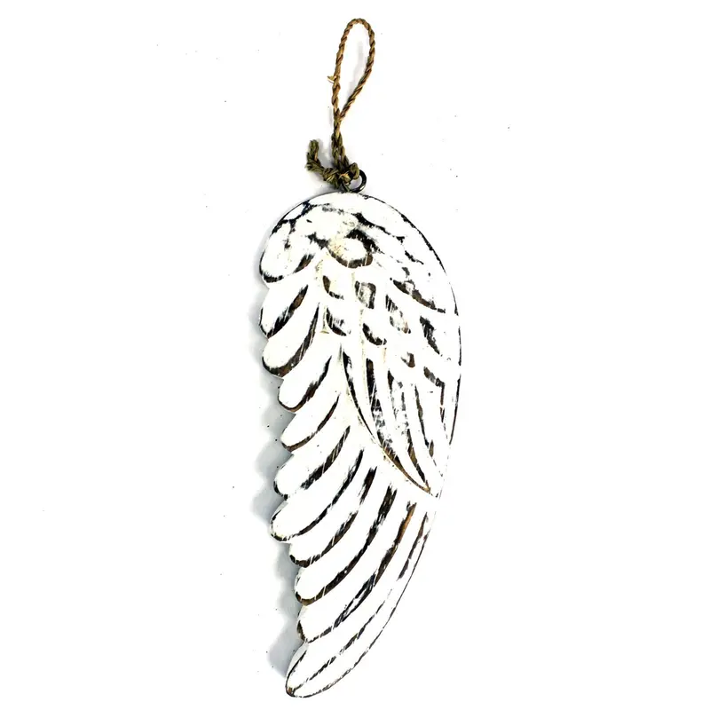 Houten Engelenvleugel Whitewash – 18 cm