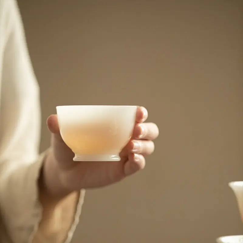 Ice Jade, Dehua White Porcelain (Blanc de Chine) Tea Cup 95ml