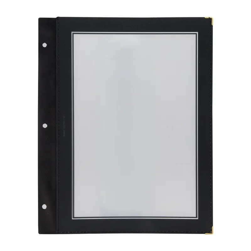 Inserts pour protège-menus A4 noirs Securit (lot de 5)