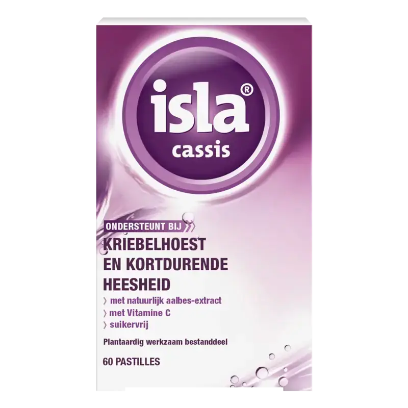 Isla Cassis pastilles kriebelhoest & heesheid