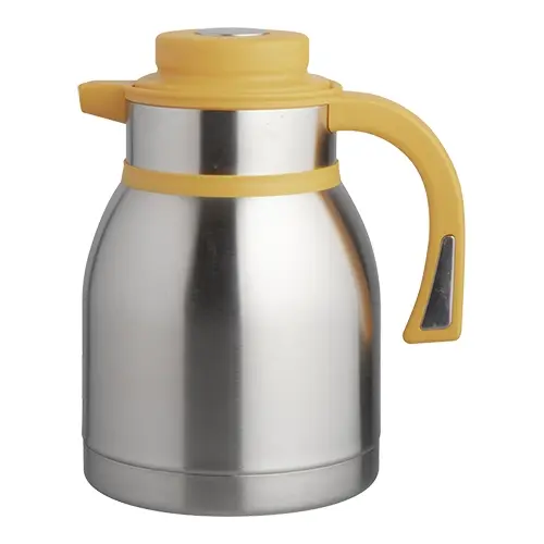 Isoleerkan 1 ,5 liter Geel/Drukknop