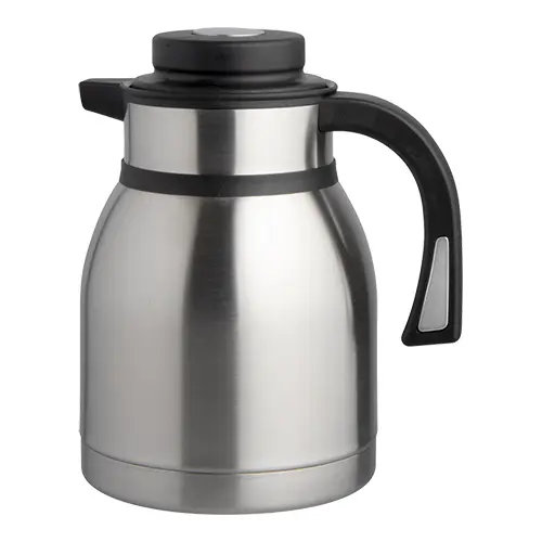 Isoleerkan 1 ,5 liter Zwart/Drukknop