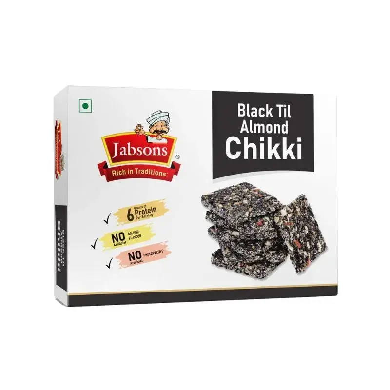 Jabsons Black Til & Almond Chikki - 270g