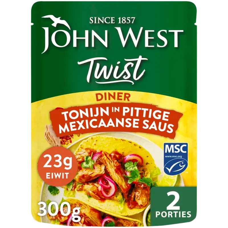 John West Twist Diner Tonijn Mexciaans MSC