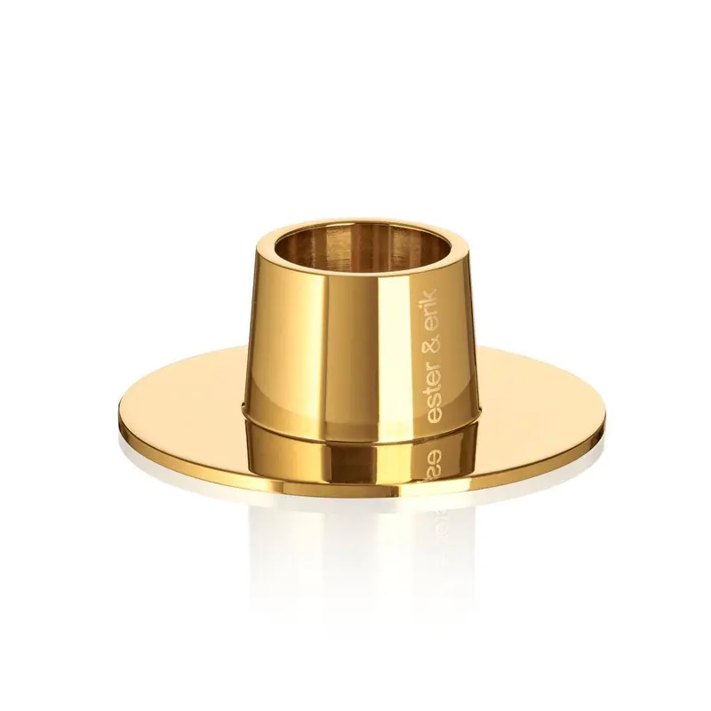 Kaarsenhouder goud glanzend (set van 2)