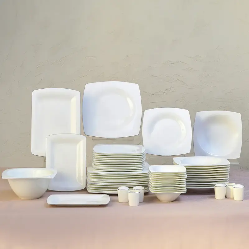Karaca Dara Platin Fine Pearl 12- Persoons Servies, 58-Delig