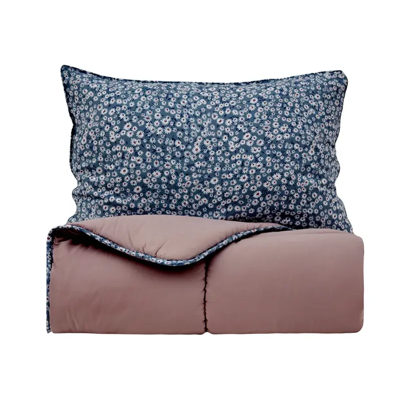 Karaca Dexie Tweepersoons Dekbedovertrekset, Roze, 200x200, 50x70 cm