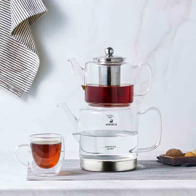 Karaca Dora glazen theepot XL