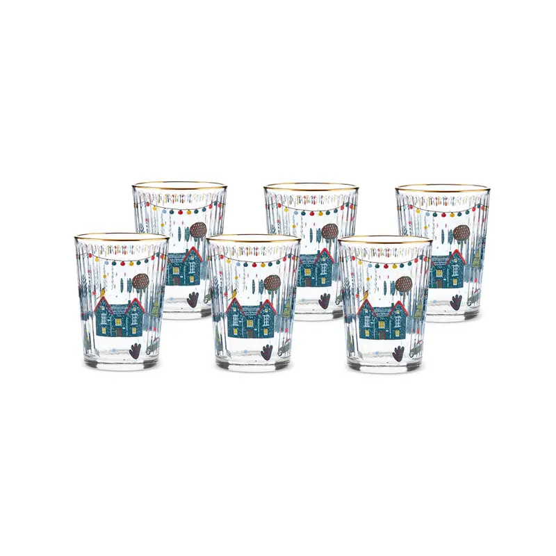 Karaca Home New Year Chick 6-delige Drinkglas Set 500 ml