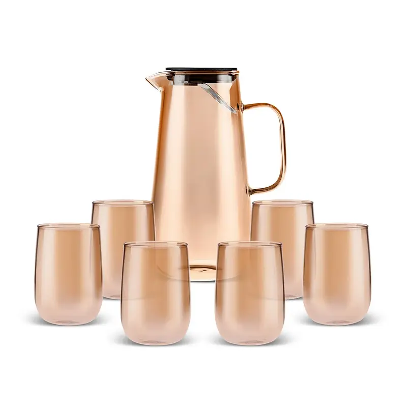 Karaca Parma Waterset, 7-Delig, Amber