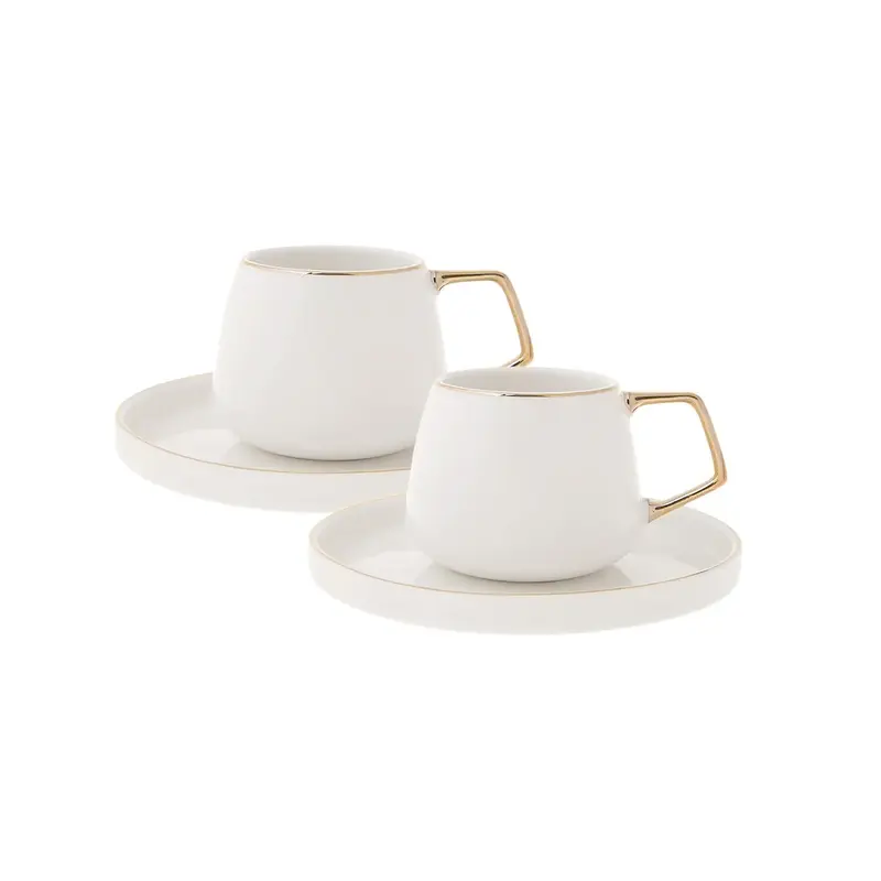 Karaca Saturnus Set van 2 Koffiekoppen