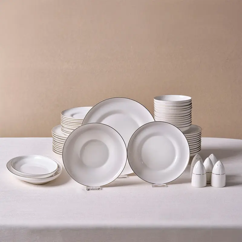 Karaca Streamline Nefeli Gold 12-Persoons Servies, 56-Delig