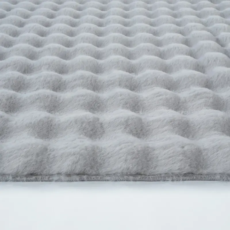 Kaşmir Halı 7/24 Cosy Premium Bubbel Lichtgrijs Ovaal 80x150 cm