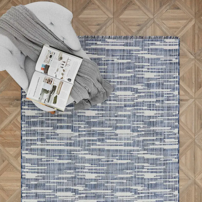 Kaşmir Halı Dogasever Recycled Katoenen Tapijten Ayaz 160x230 cm