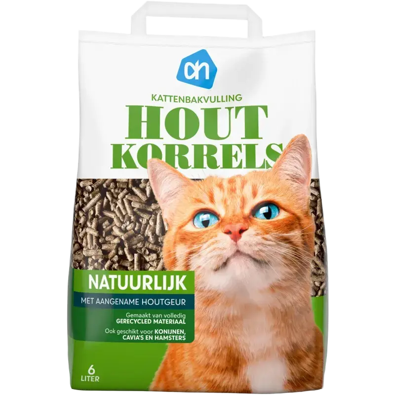 Kattenbakvulling houtkorrels