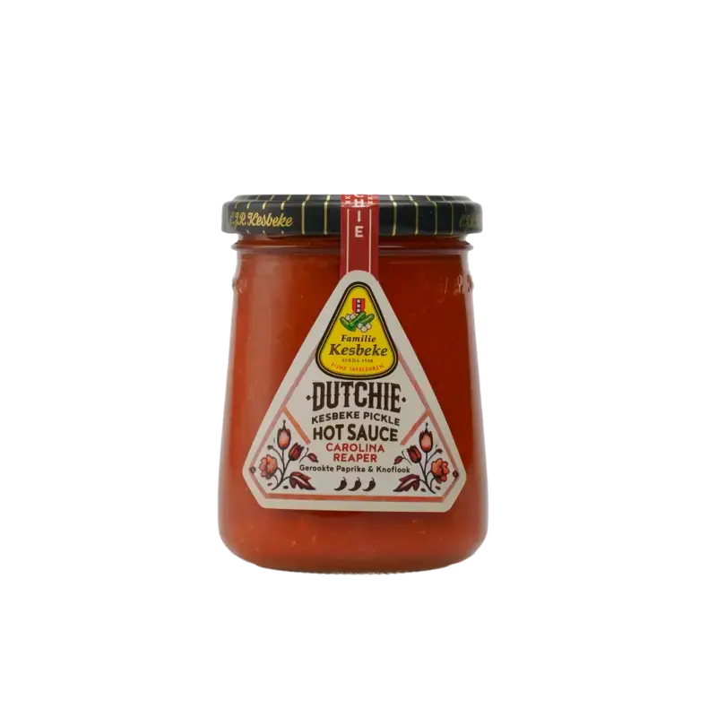 Kesbeke Dutchie hotsaus Carolina reaper