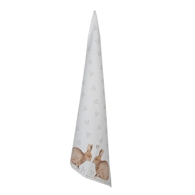 Keukenhanddoek konijntjes