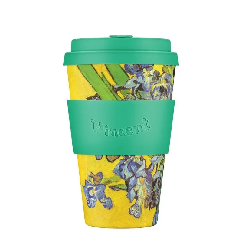 Koffie- en theekop to go - 400ml | Van Gogh Irissen 1890