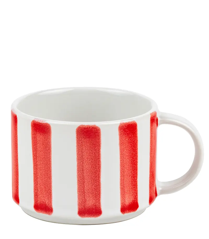 Koffietas gestreept in diverse kleuren