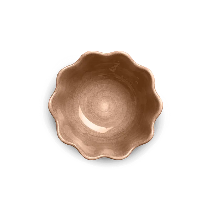 Kom Oyster mini 13cm cinnamon