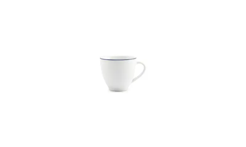 Kop 20cl blue rim Basic White - Set van 48