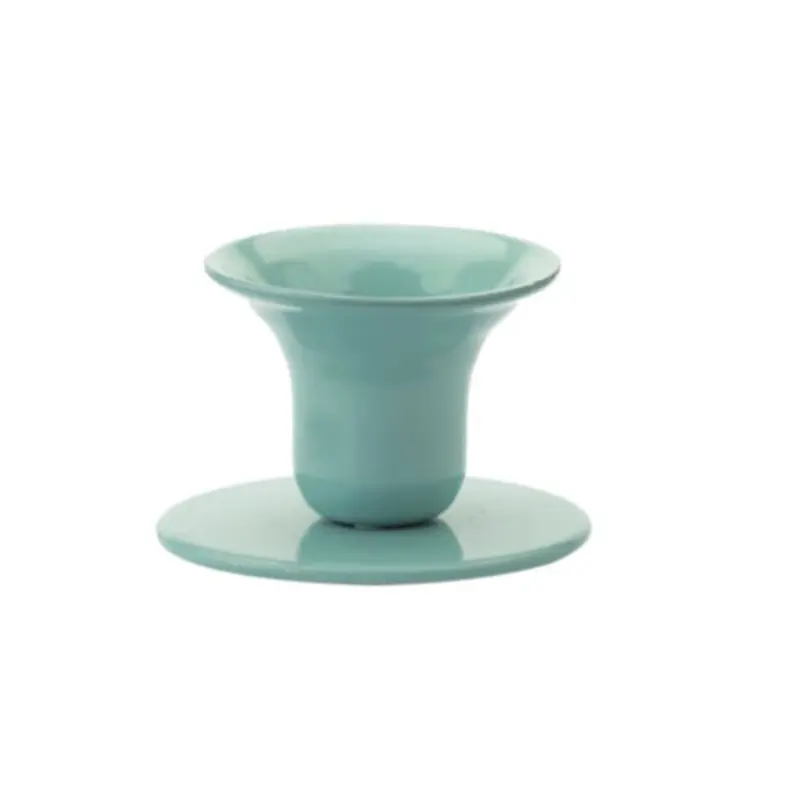 Kunstindustrien turquoise metalen kandelaar The Bell voor normale kaars