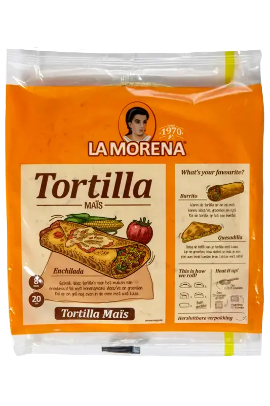 La Morena Tortilla wraps met maismeel medium