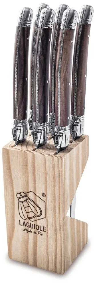 Laguiole Style de Vie Steakmessen Dark Wood 'Premium Line'