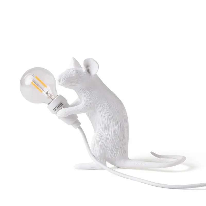 Lamp Seletti Mouse Sitting White