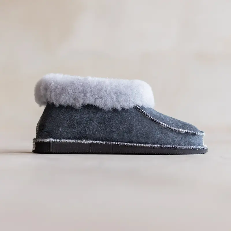 Lamsvel Dames Pantoffels - Grijs - Maat 42