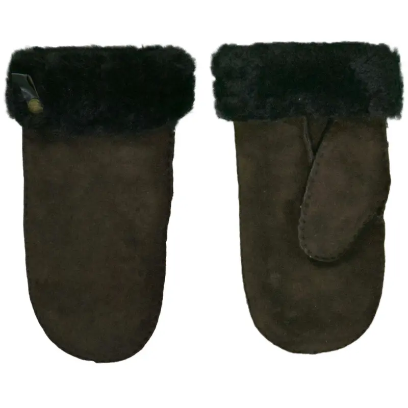Lamswollen wanten - Bruin - Maat M