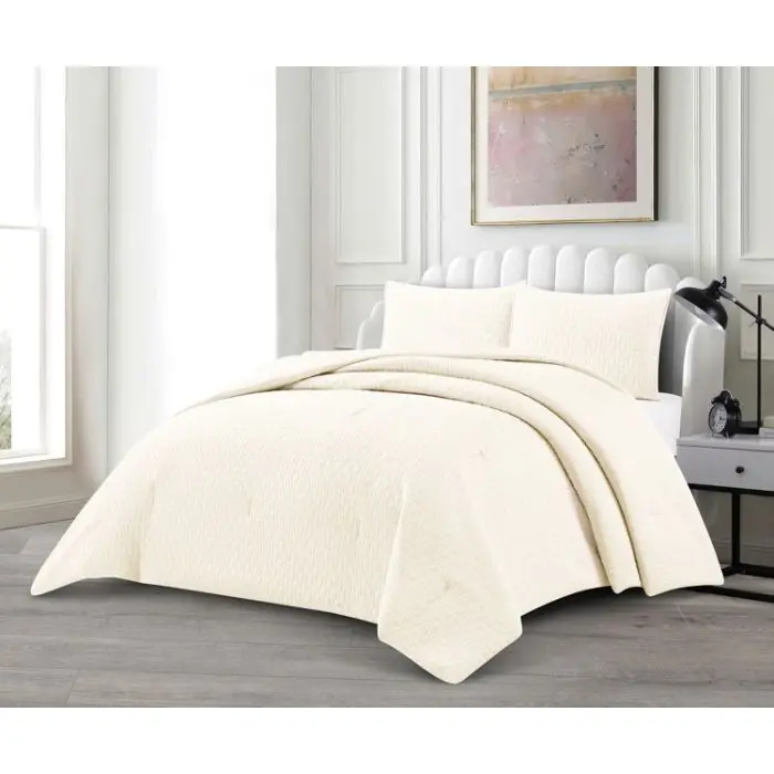 Lavella Alara Bedsprei Set - 3-delig - Crème - 240x250 cm