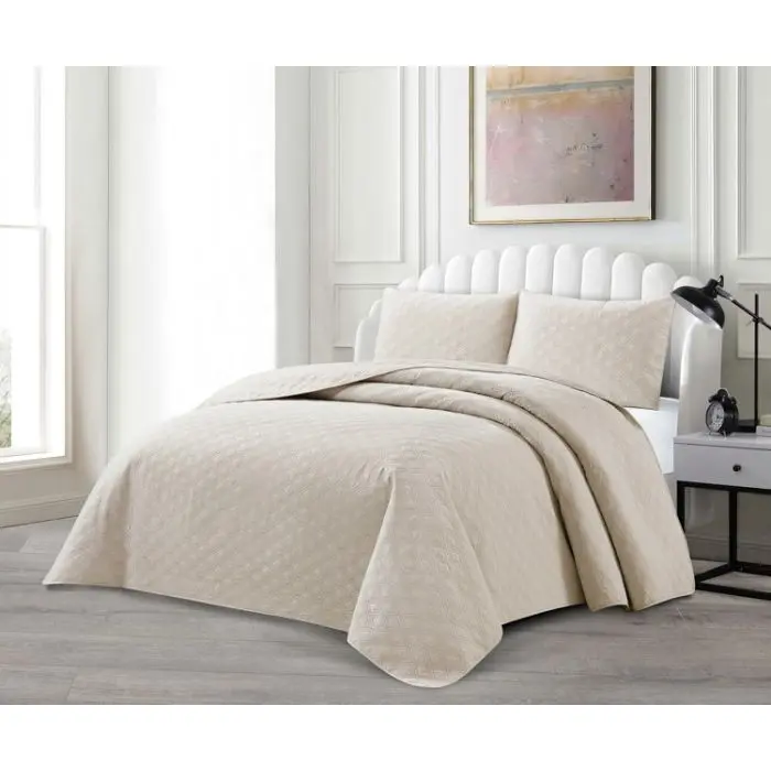 Lavella Havin Bedsprei Set - 3-delig - Beige - 240x250 cm