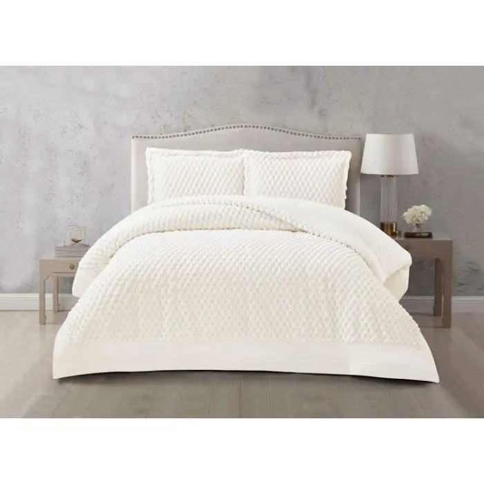 Lavella Hayal Bedsprei Set - 3-delig - Wit - 260x240 cm