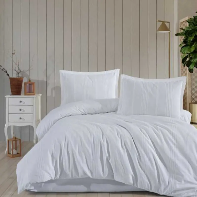 Lavella Tayla Dekbedovertrekset - 4-delig - Katoen - Wit - 200x220 cm