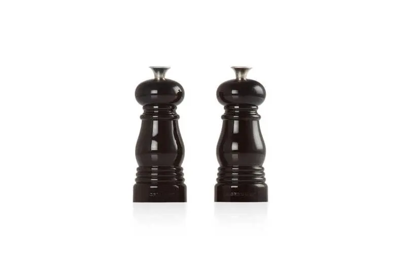 Le Creuset Peper- en Zoutmolen Small 2st. 'Ebbenzwart'