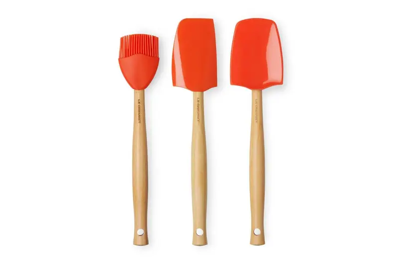 Le Creuset Premium Spatelset 3st. 'Oranjerood'