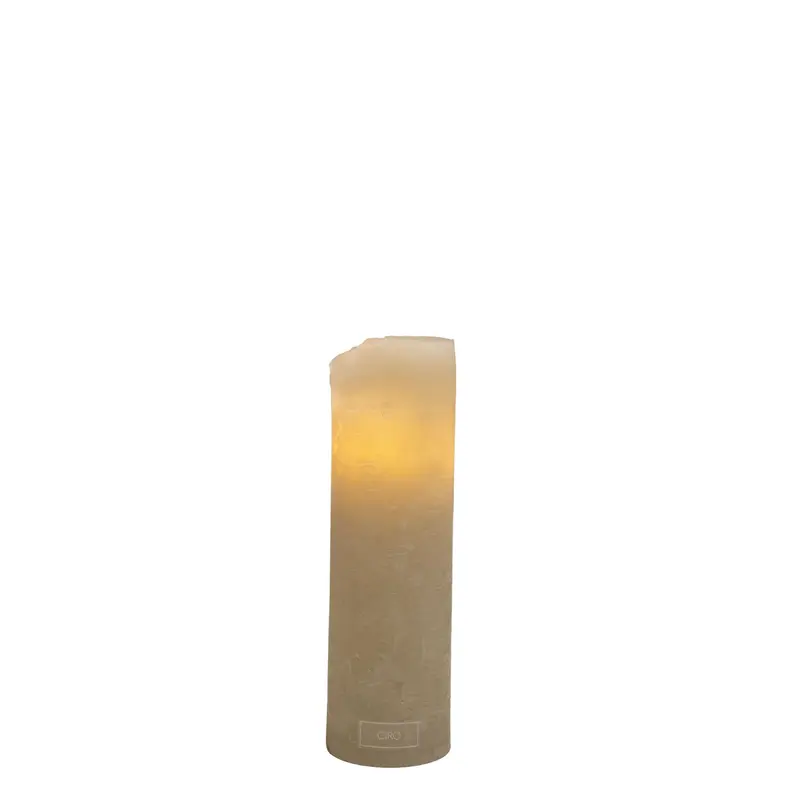 LED-kaars Regular M Sabbia (7cm doorsnede, 23cm hoogte)