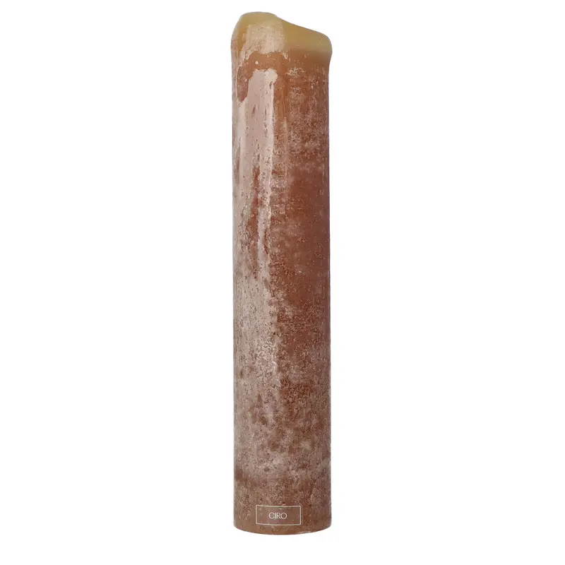 LED-kaars Regular XXL Caramello (7cm doorsnede, 38cm hoogte)