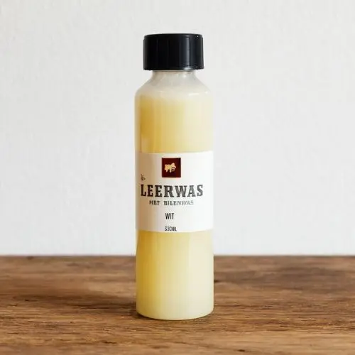 Leerwas wit/blanc 250 ml – voor leren meubels, tassen en tuig