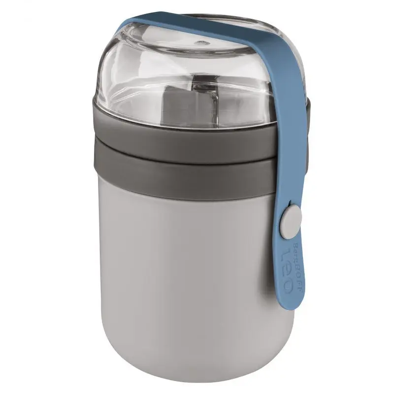 LEO Tweedelige Lunchpot grijs