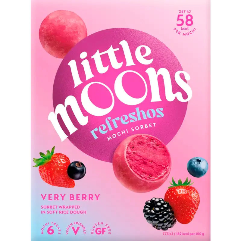 Little Moons Mochi ijs rood fruit