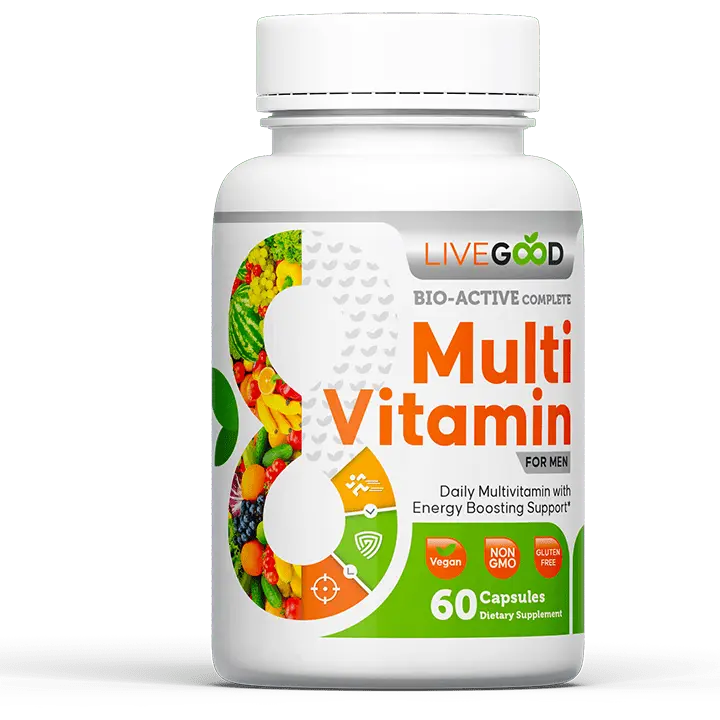 LiveGood Complete Multivitamine voor Mannen – 60 capsules