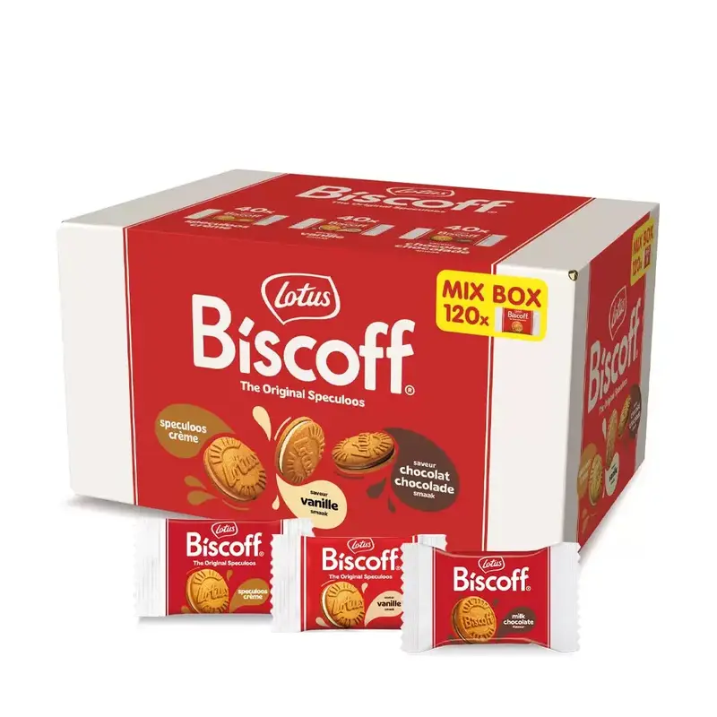 Lotus Biscoff Sandwich mix box - 3 smaken - 120 stuks - 1200g