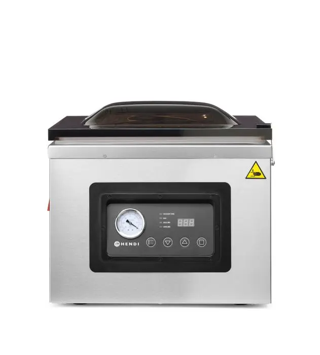 Machine à emballer sous vide avec chambre Profi Line 410, HENDI, Profi Line, bande de soudure 410 mm, 230V/1100W, 510x625x(H)455mm — 201442