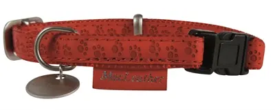 MACLEATHER HALSBAND ROOD 20-40X1.5 CM