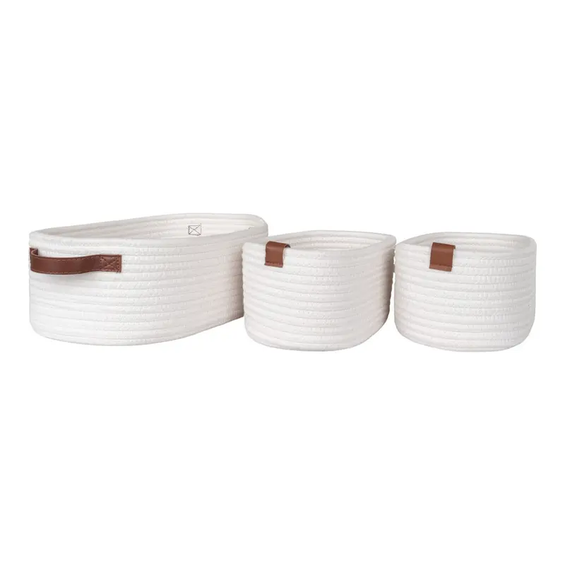 Mandenset – 3‑delig - Wit - Katoen| Jarana