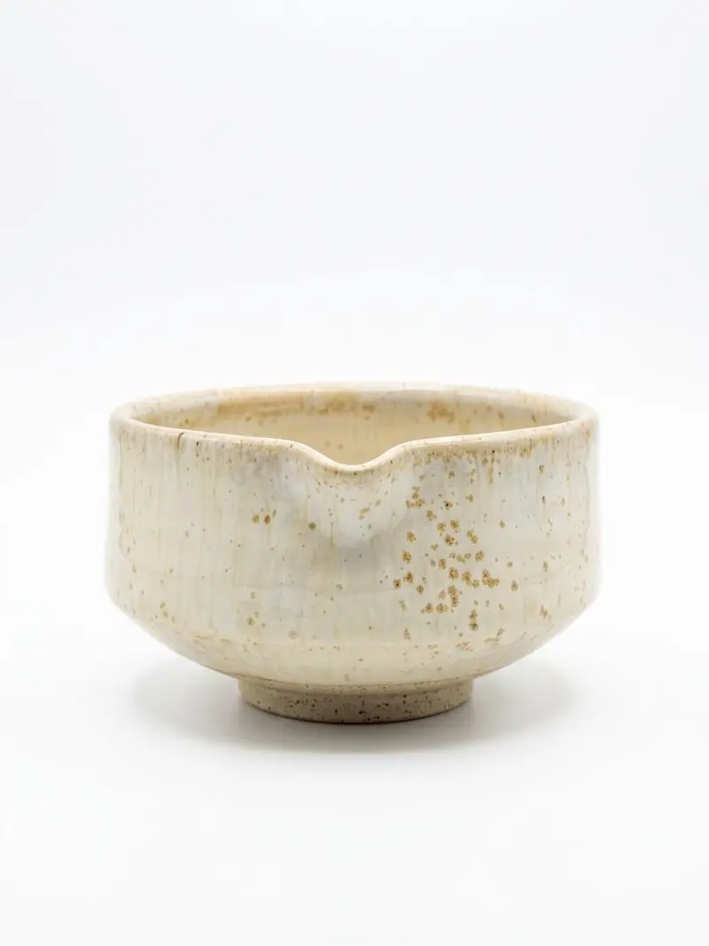 Matcha bowl crystal snow