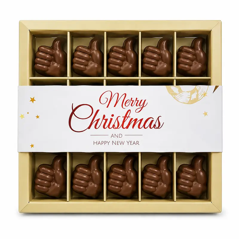 Merry Christmas Chocoladeduimpjes Brievenbuspost